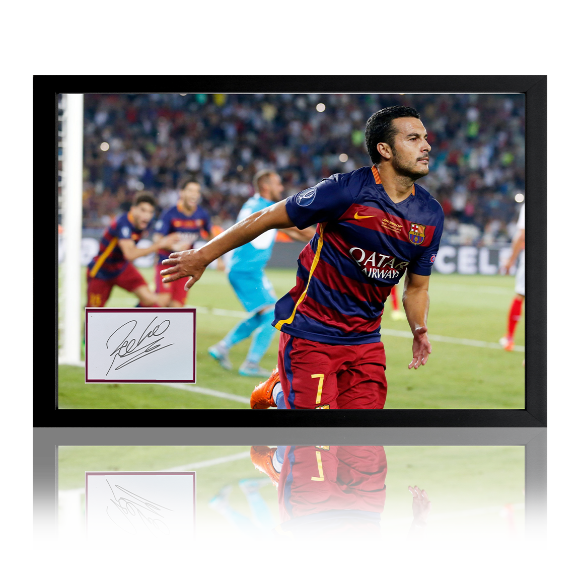 Pedro Signed Barcelona Iconic Frame