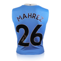 Riyad Mahrez Front Signed Manchester City 20/21 Shirt