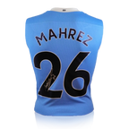 Riyad Mahrez Front Signed Manchester City 20/21 Shirt