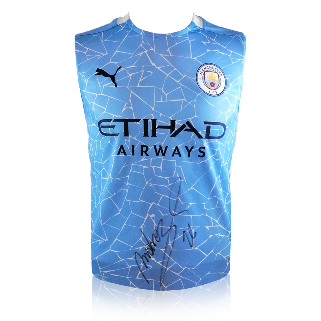Riyad Mahrez Signed Manchester City 20/21 Shirt