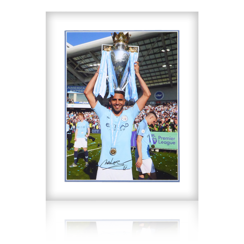 Riyad Mahrez Signed Premier League Winner Mount