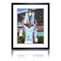 Riyad Mahrez Signed Manchester City Deluxe Mount Frame