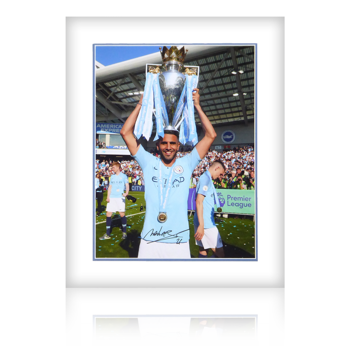Riyad Mahrez Signed Premier League Winner Mount