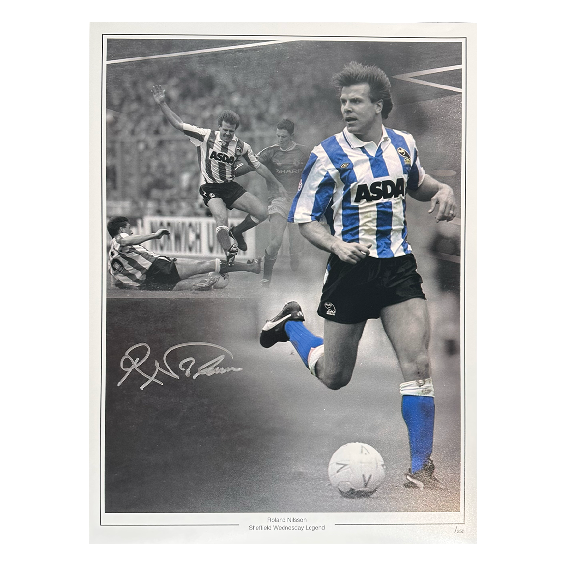 Roland Nilsson Signed Sheffield Wednesday 16x12