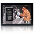 Teofimo Lopez Signed Glove Iconic Frame