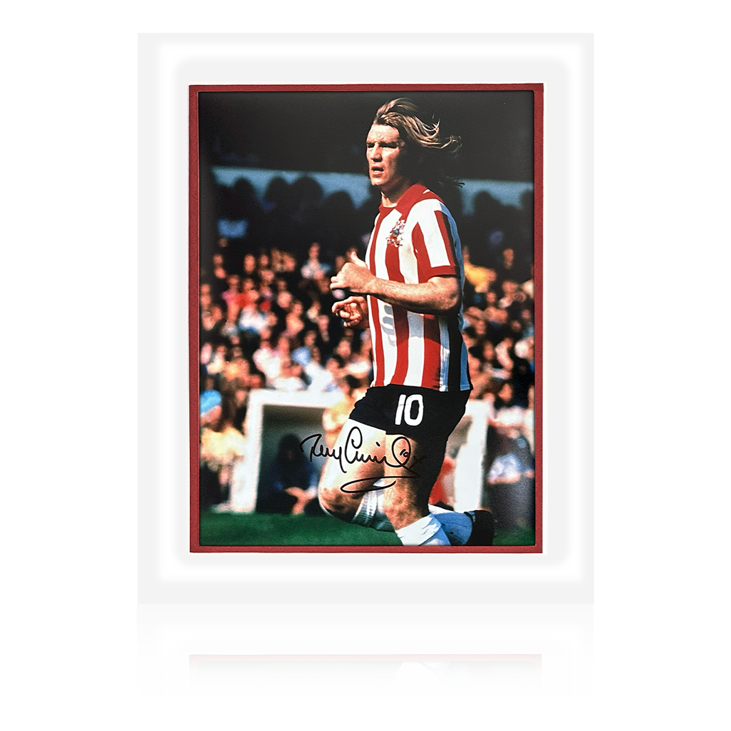 Tony Currie Signed Sheffield United Image Deluxe Mount