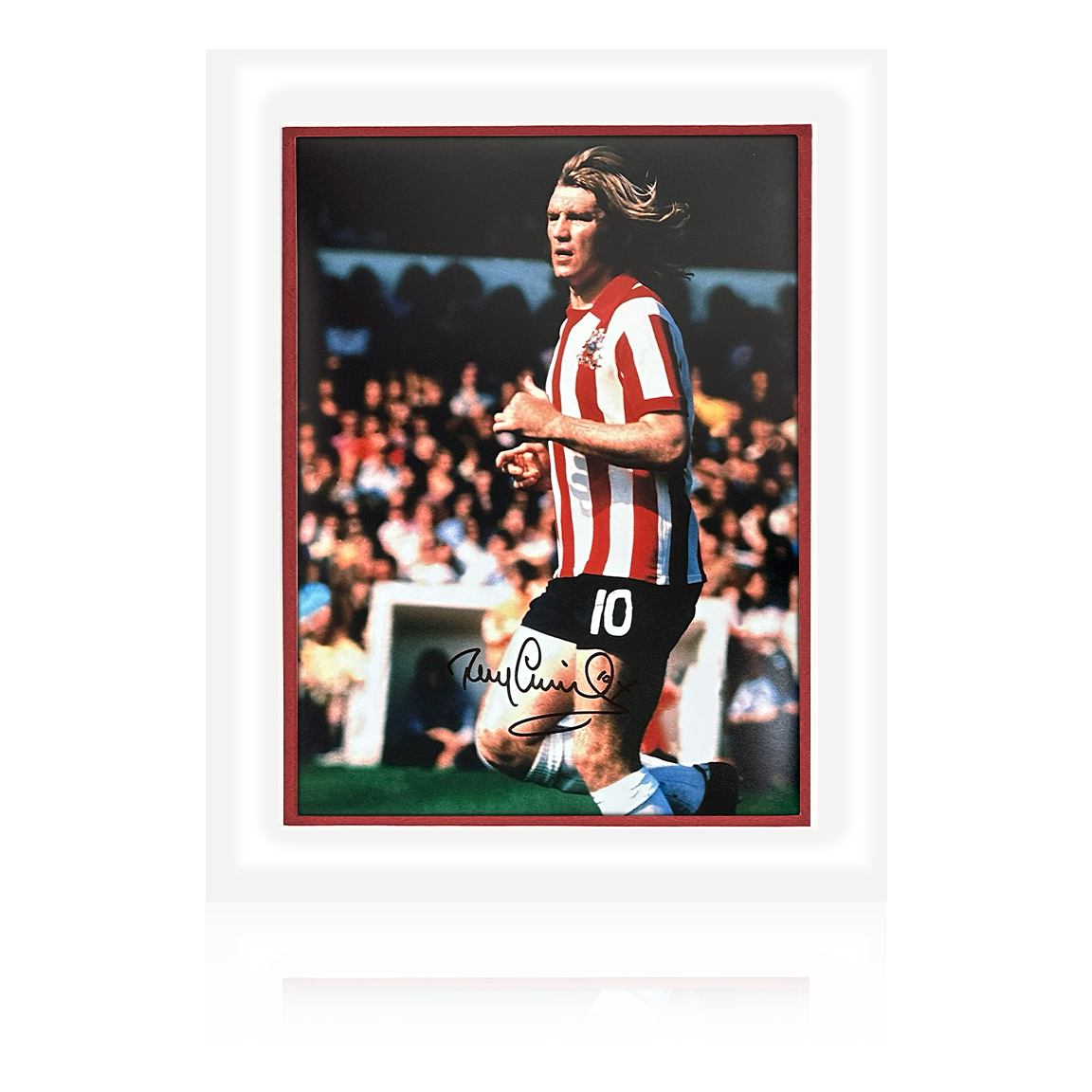 Tony Currie Signed Sheffield United Image Deluxe Mount