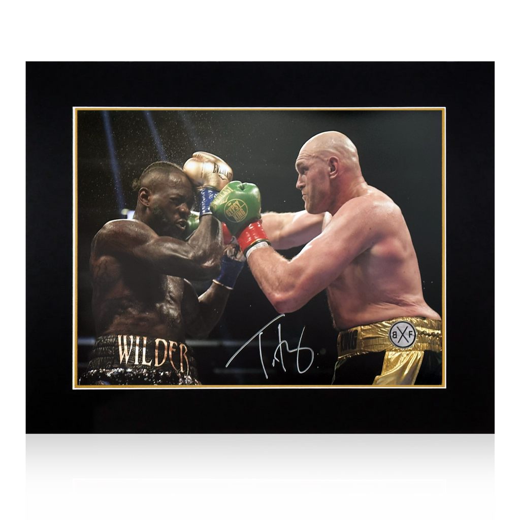 Tyson Fury Signed Picture Mount Display "The Gypsy King" The Fan Cave