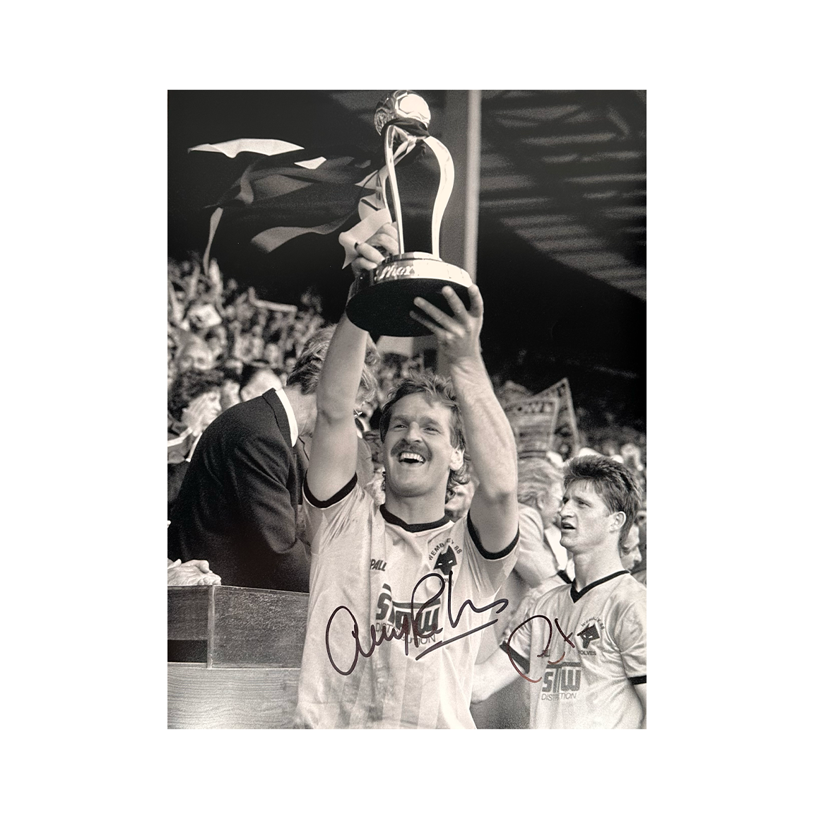 Ally Robertson & Andy Much Signed Wolverhampton Wanderers 16x12