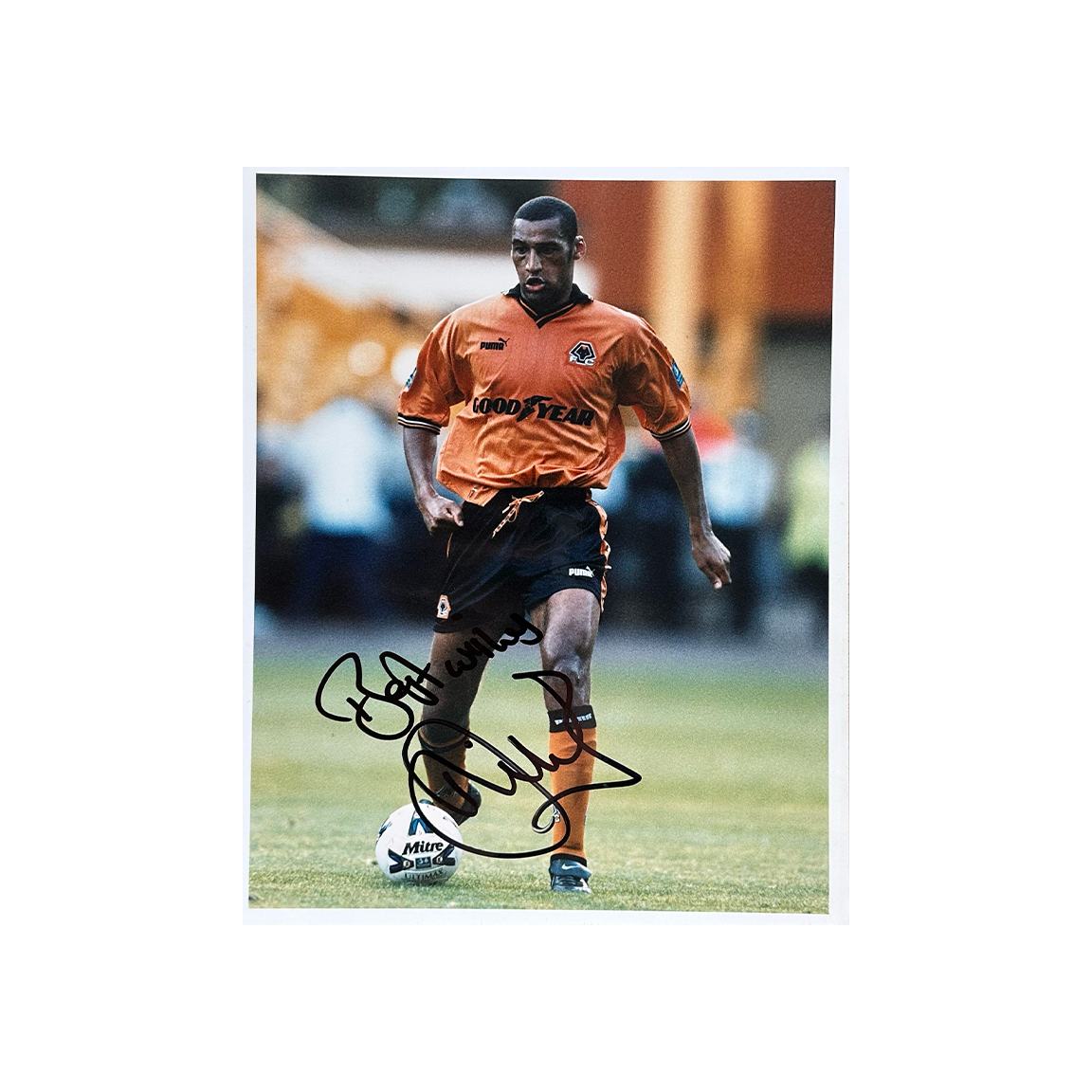 Dean Richards Signed Wolverhampton Wanderers 10x8 #1