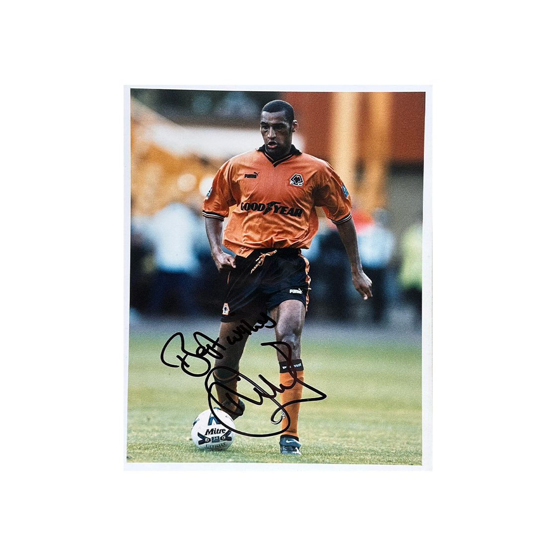 Dean Richards Signed Wolverhampton Wanderers 10x8 #1