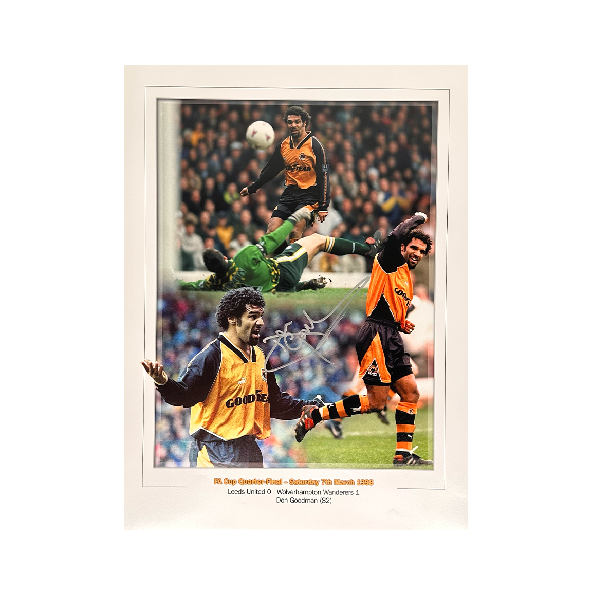Don Goodman Signed Wolverhampton Wanderers 16x12 Image