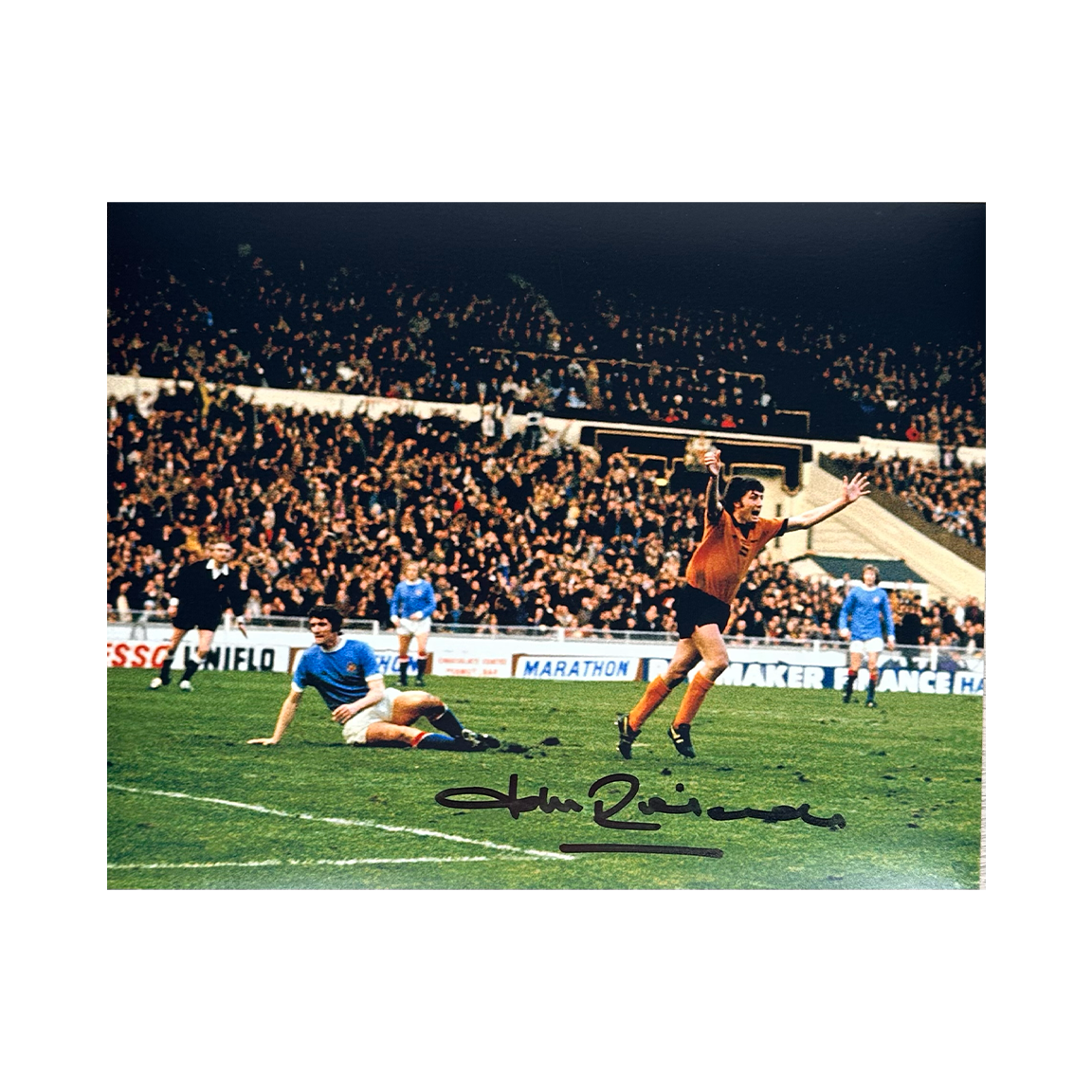 John Richards Signed Wolverhampton Wanderers 10x8 #1