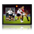 Paul Gascoigne Signed England Iconic Frame