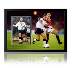 Paul Gascoigne Signed England Iconic Frame