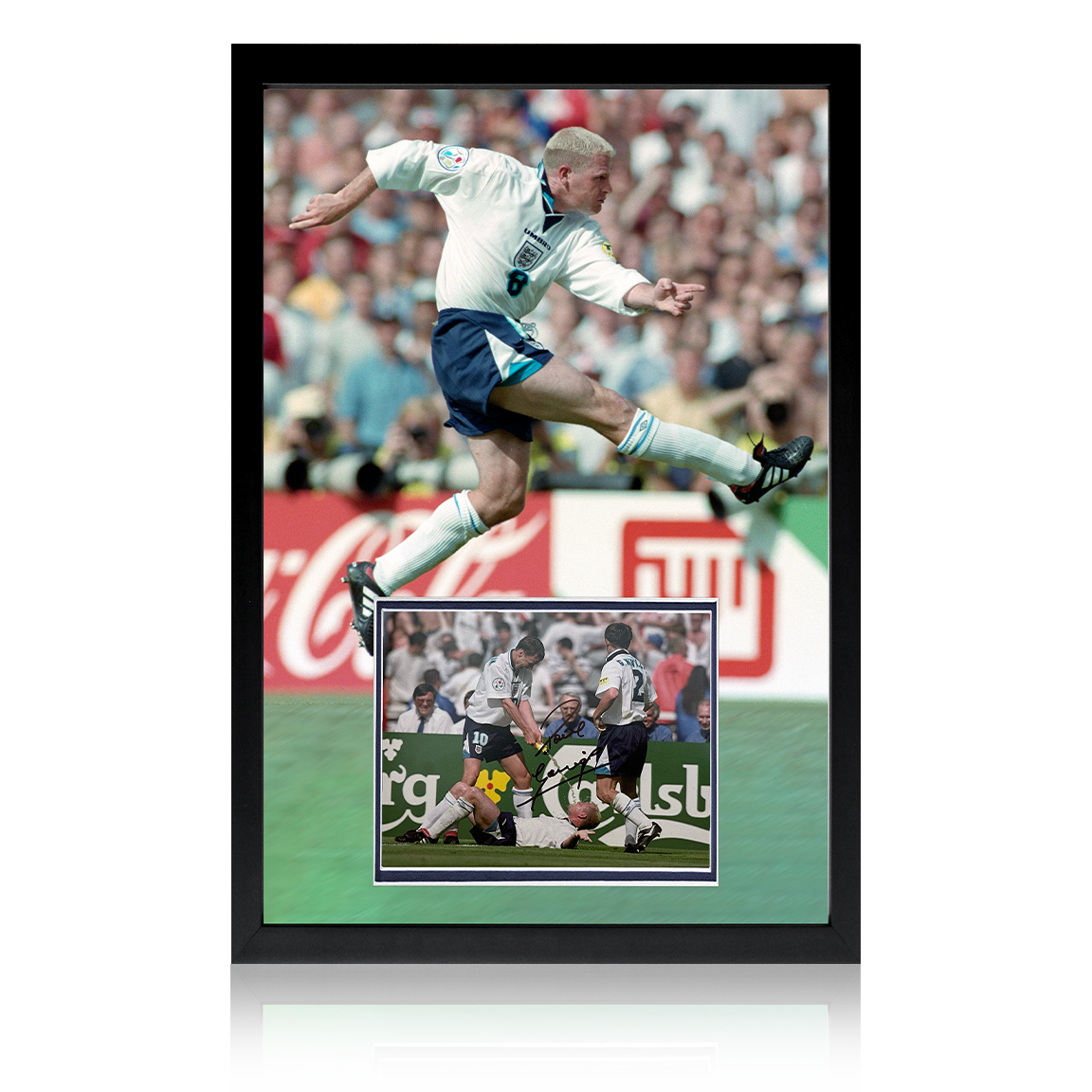 Weekly Auction: Paul Gascoigne Signed "The Dentist Chair" Euro 96' Iconic Frame