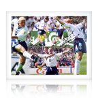 Paul Gascoigne Signed Euro 96 Montage