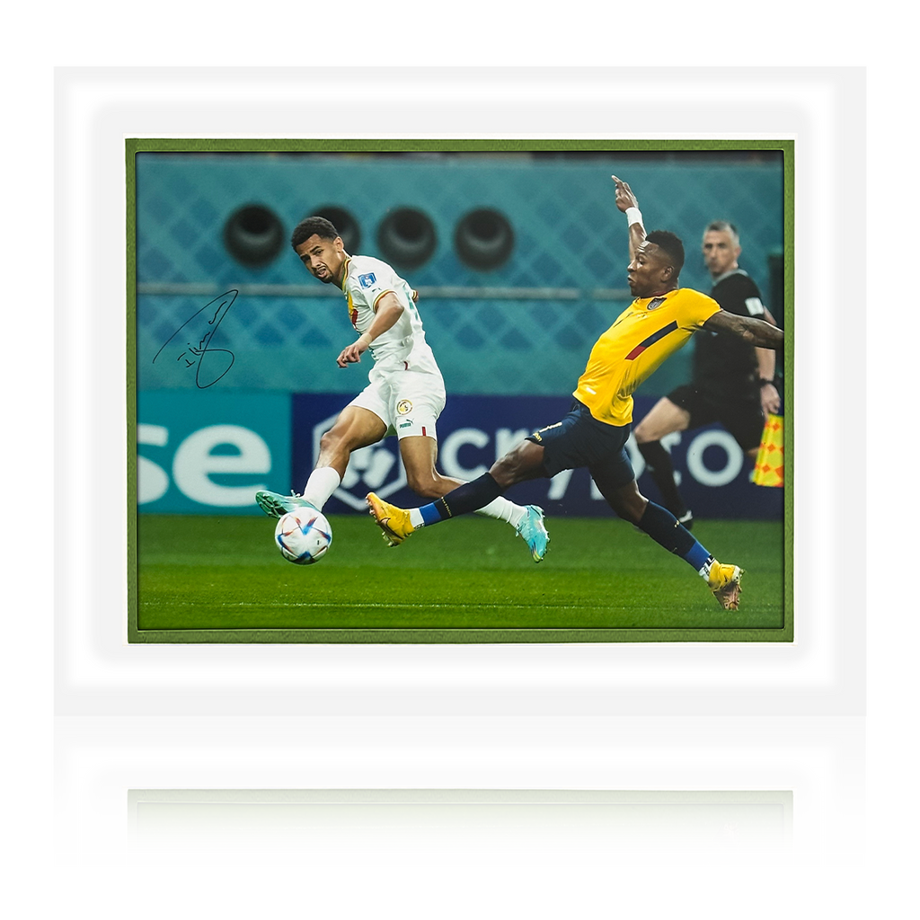Iliman Ndiaye Senegal Signed Deluxe Mount